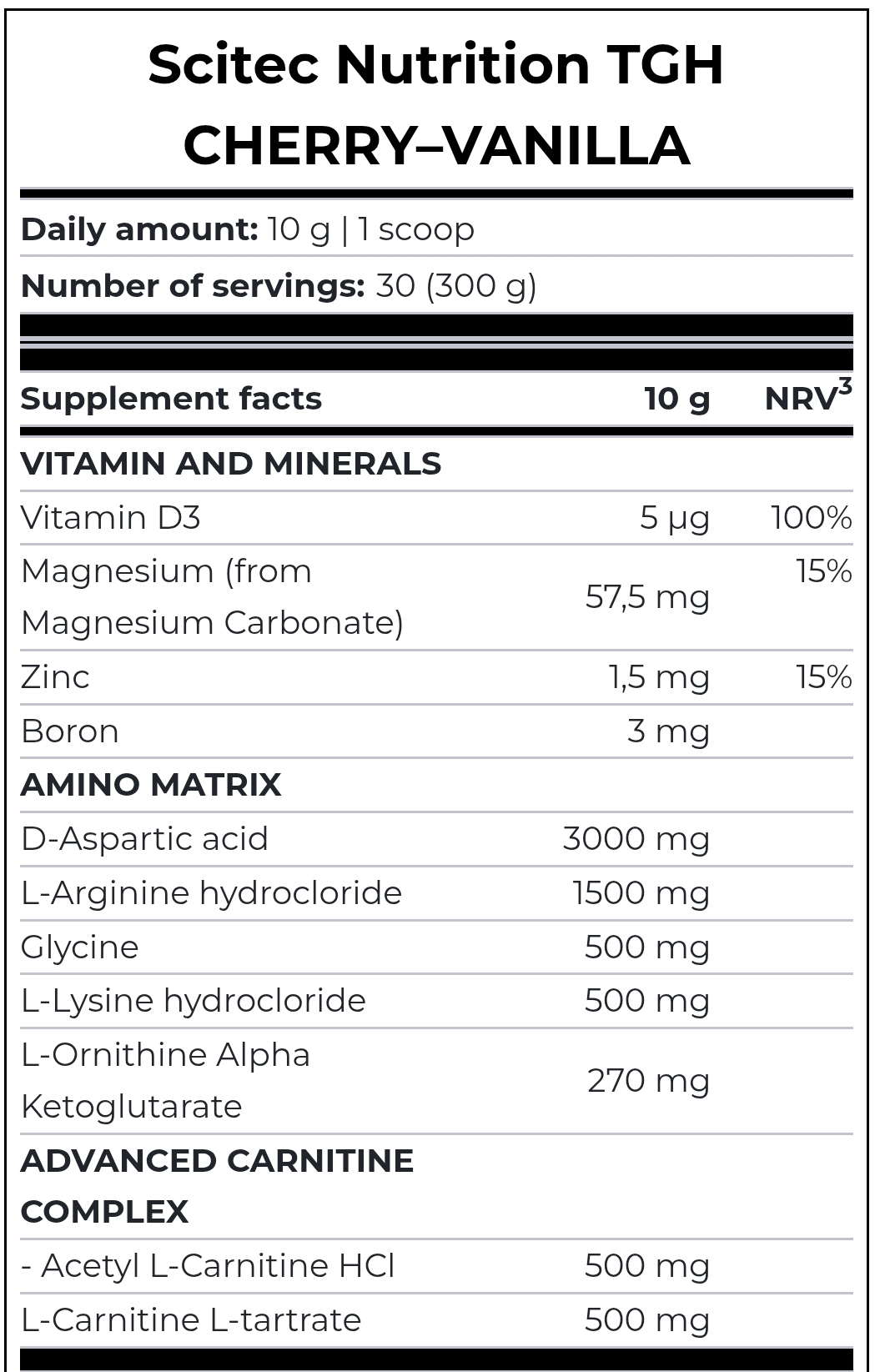 SCITEC TGH 30 SERVINGS - Image 2